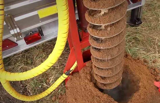 Бурение скважин шнеками