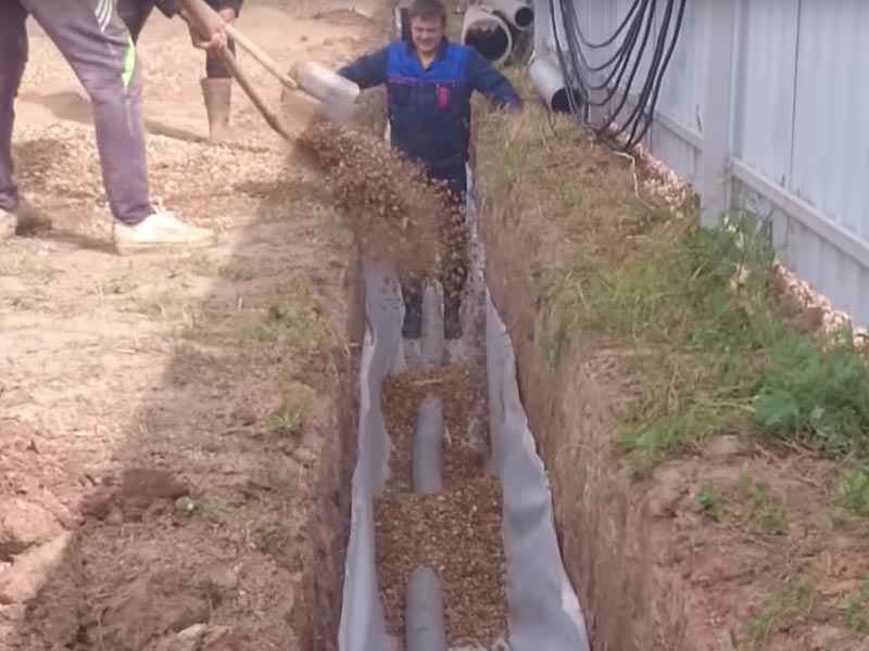 Устройство дренажа